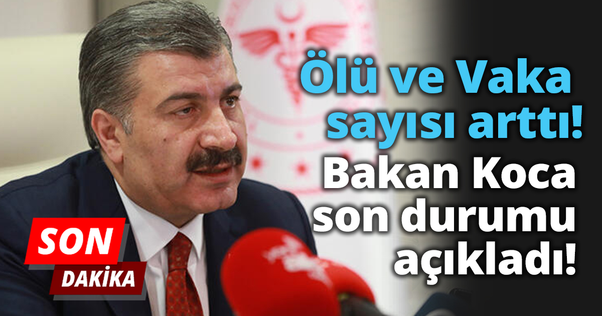 Bakan Koca son durumu açıkladı! sayı katlamaya devam ediyor
