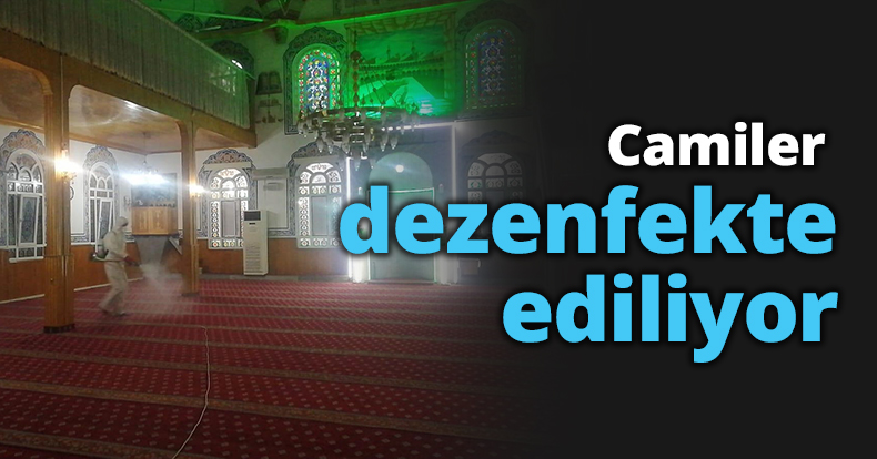 İzmit Belediyesi camileri dezenfekte etmeye devam ediyor