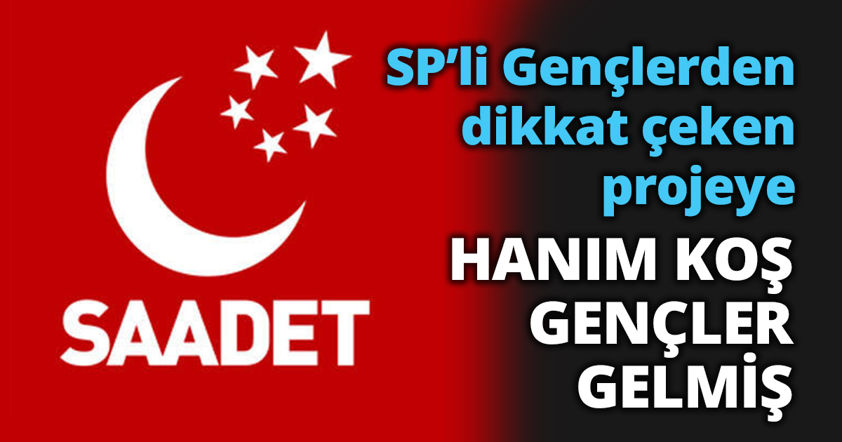 Korona virüs nedeniyle Saadetli Gençler dikkat çeken bir projeye imza attılar...