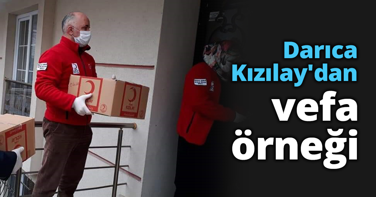 Darıca Kızılay'dan vefa örneği