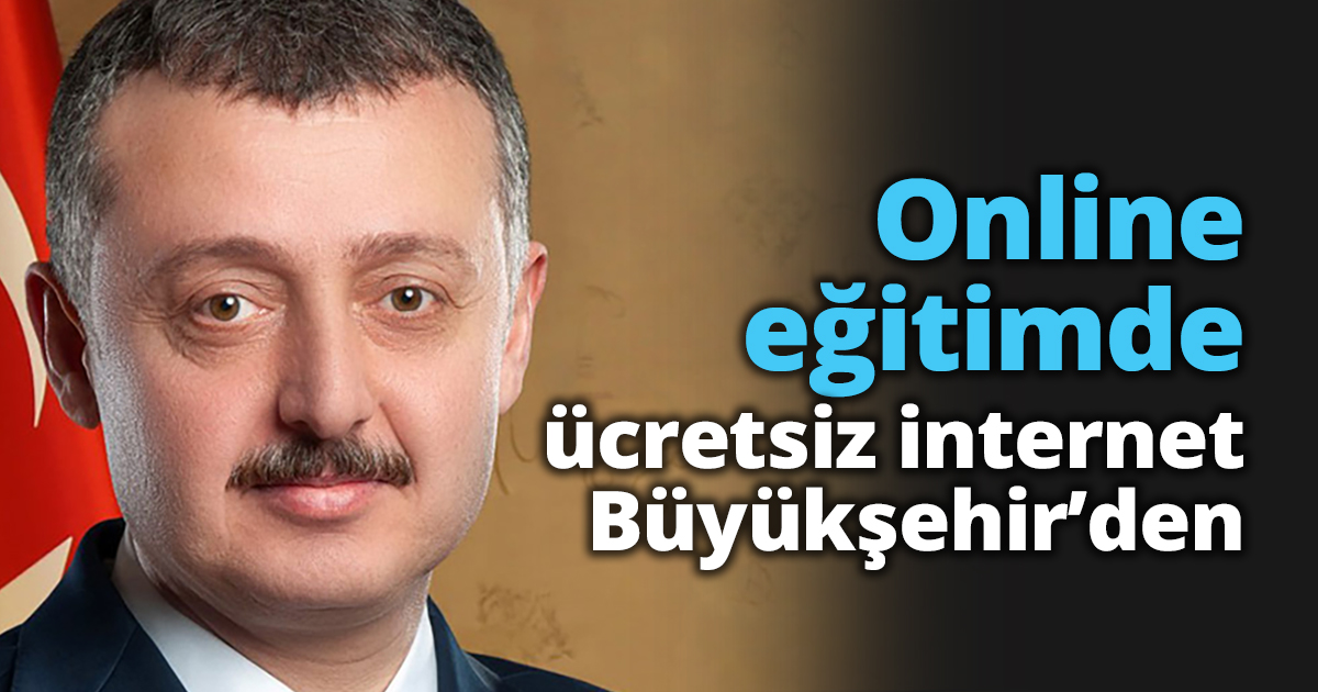 Online eğitimde ücretsiz internet Büyükşehir’den
