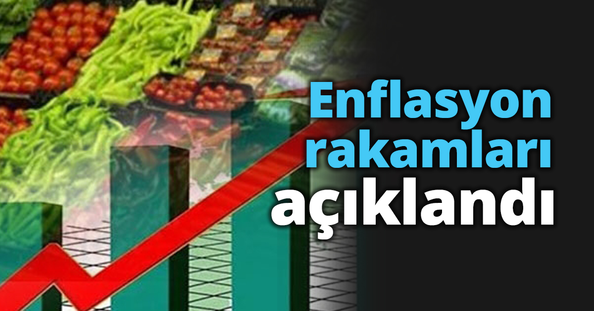 Enflasyon rakamları açıklandı