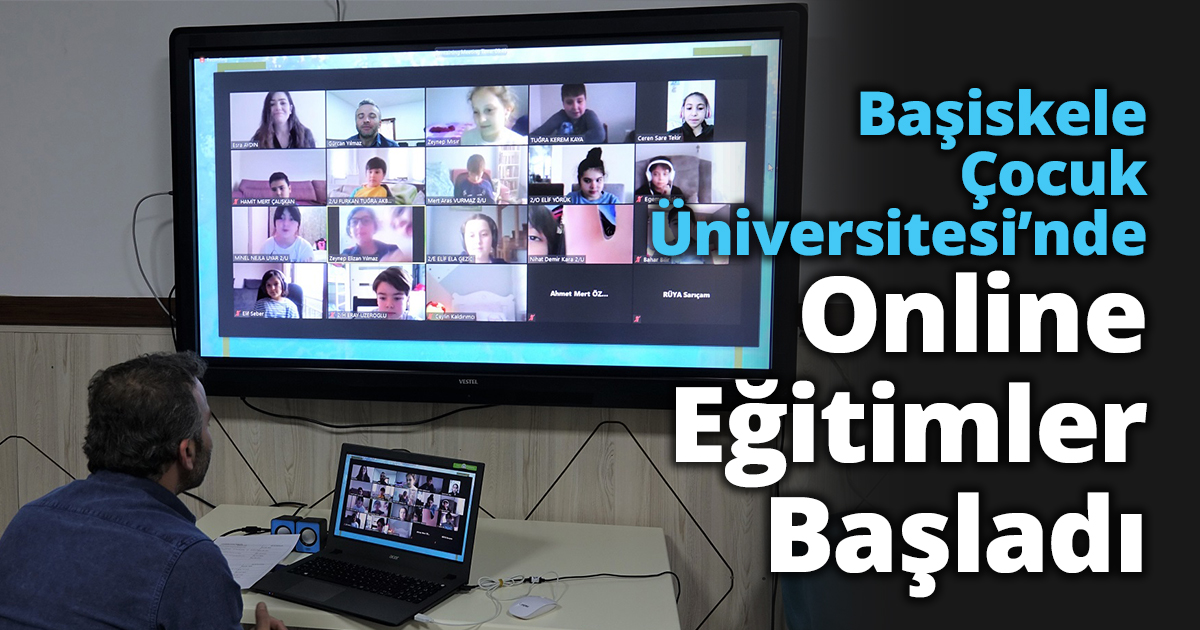 Başiskele Çocuk Üniversitesi’nde Online Eğitimler Başladı