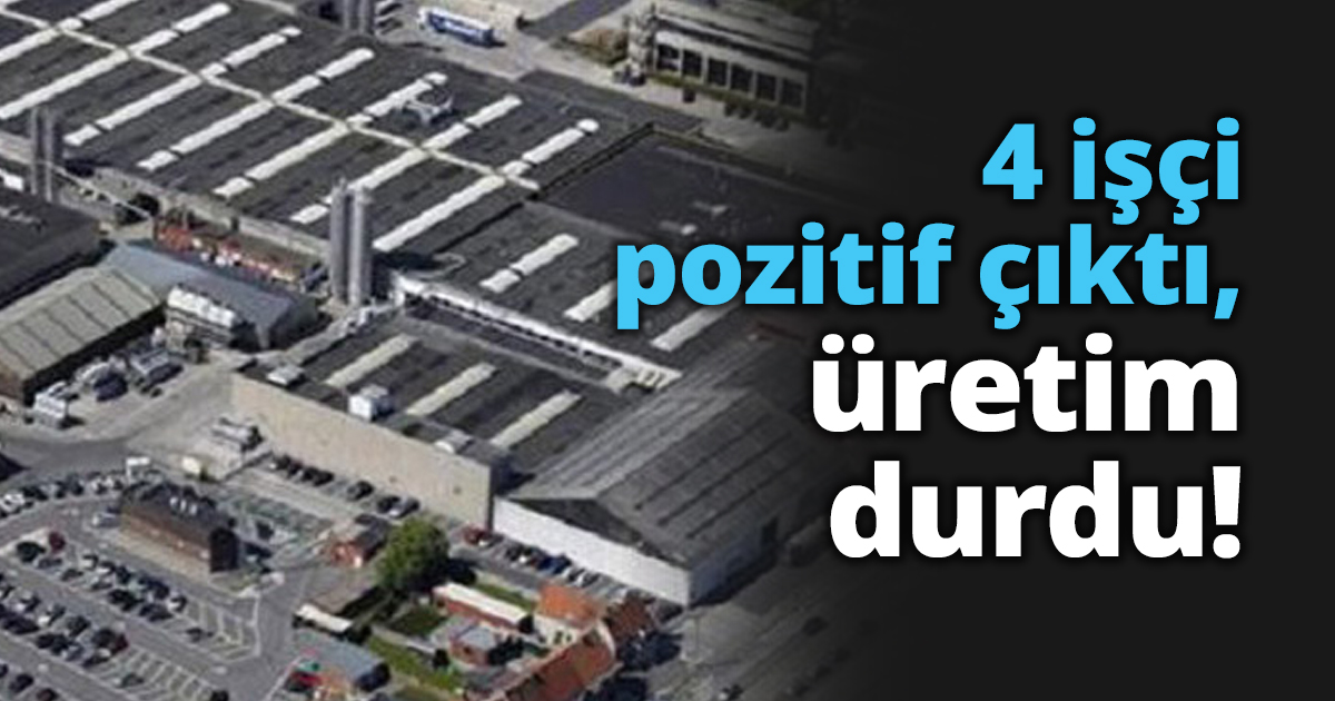 4 işçi pozitif çıktı, üretim durdu!