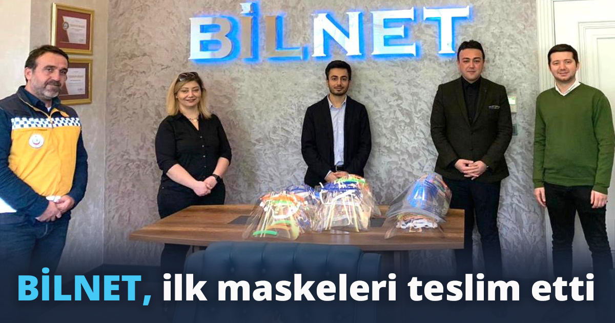 BİLNET, ilk maskeleri teslim etti