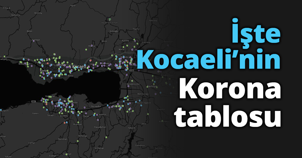 İşte Kocaeli’nin Korona tablosu