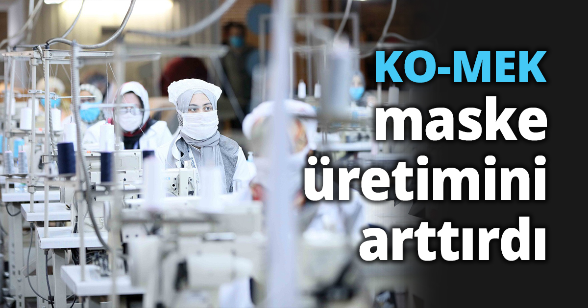 KO-MEK maske üretimini arttırdı