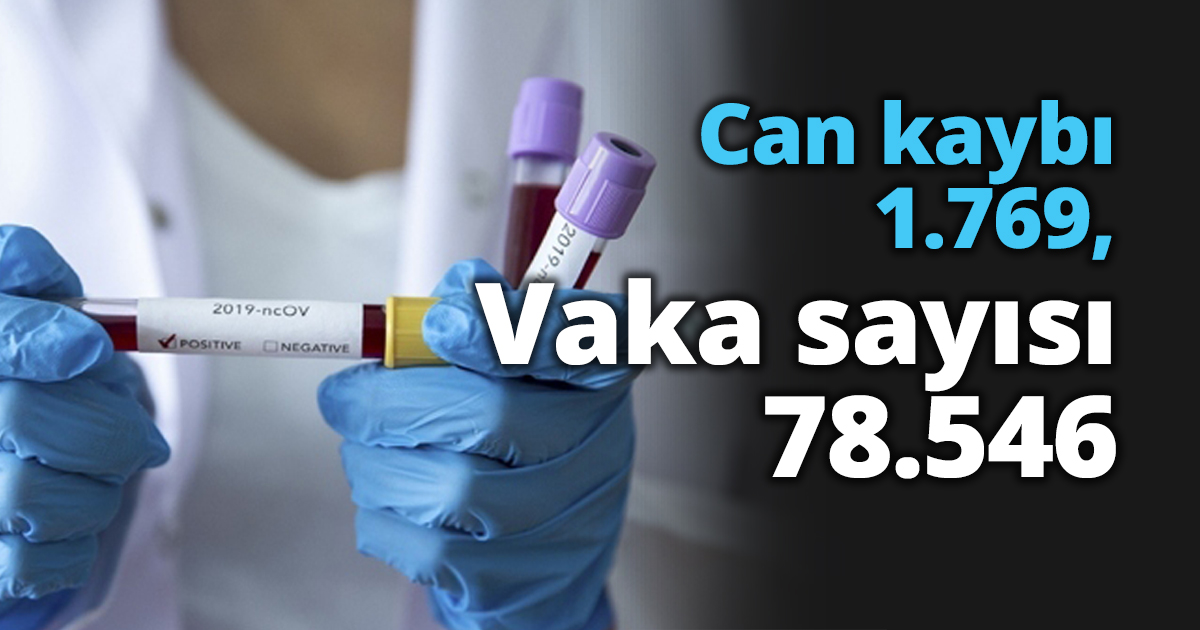 Can kaybı 1.769, Vaka sayısı 78.546