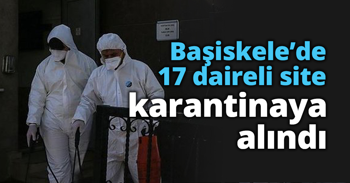 Başiskele’de 17 daireli site karantinaya alındı