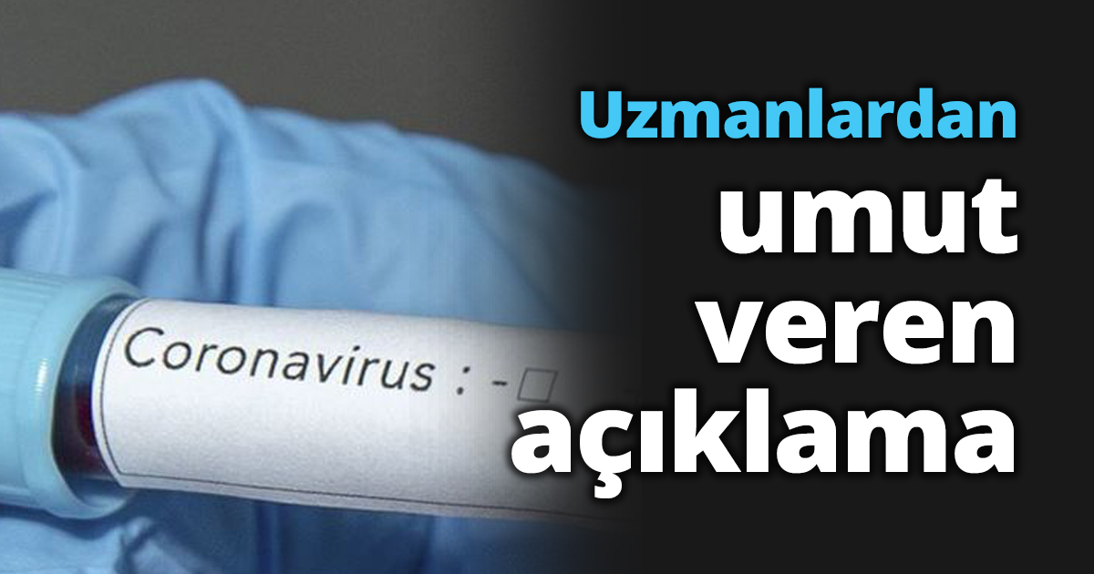Uzmanlardan umut veren açıklama