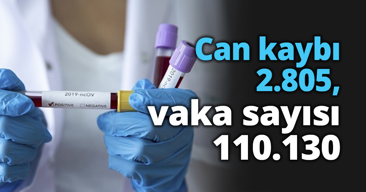 Can kaybı 2.805, vaka sayısı 110.130