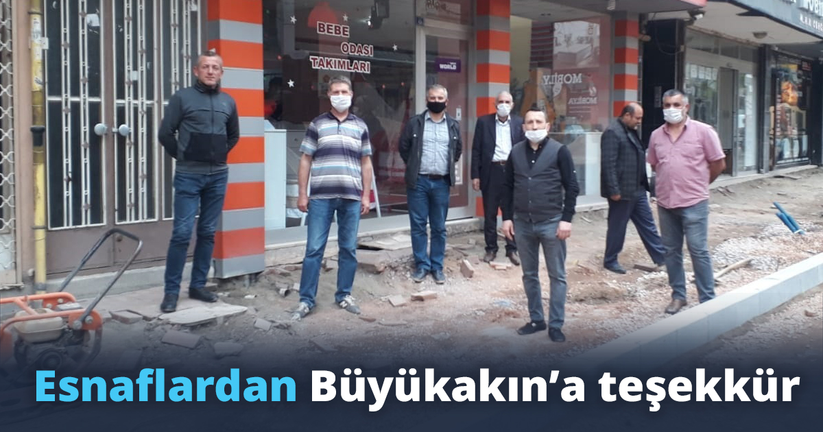 Esnaflar dan Büyükakın’a teşekkür