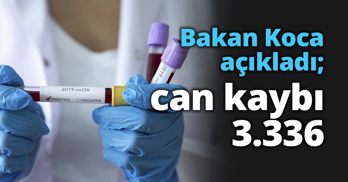 Bakan Koca açıkladı; can kaybı 3.336