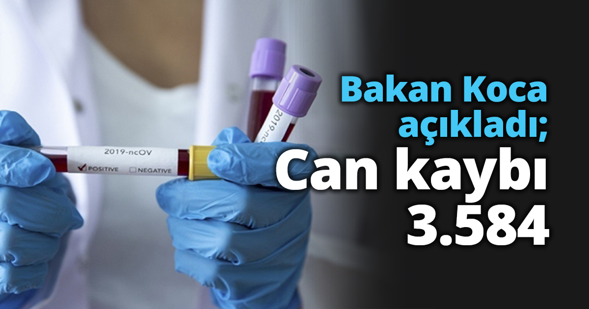 Bakan Koca açıkladı; Can kaybı 3.584