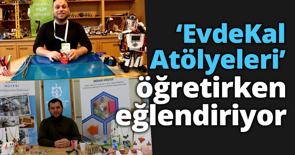 ‘EvdeKal Atölyeleri’ öğretirken eğlendiriyor