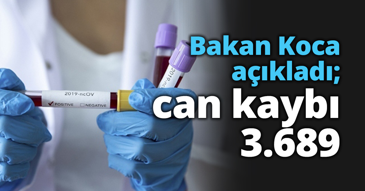 Bakan Koca açıkladı; can kaybı 3.689