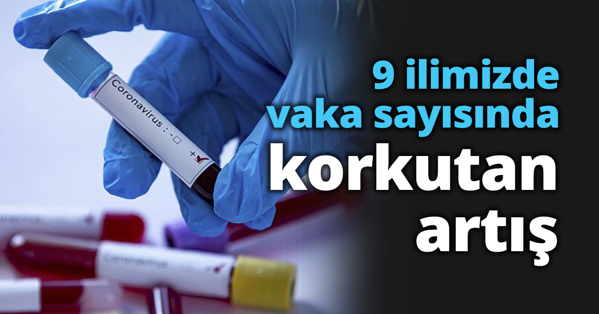 9 ilimizde vaka sayısında korkutan artış