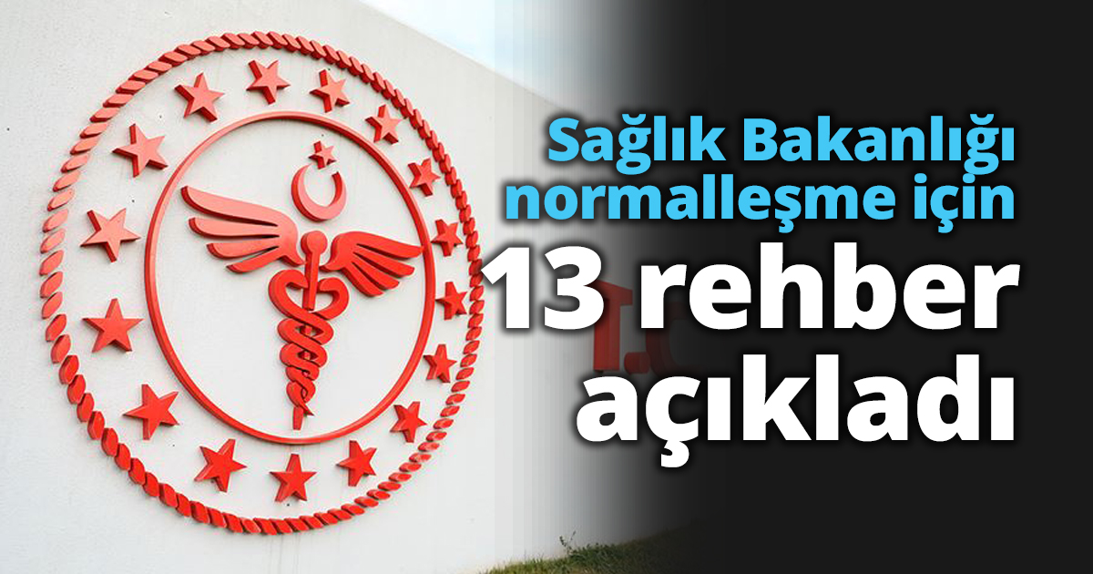 Sağlık Bakanlığı normalleşme için 13 rehber açıkladı