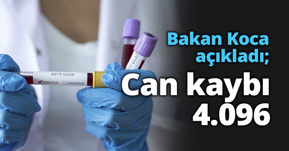 Bakan Koca açıkladı; Can kaybı 4.096