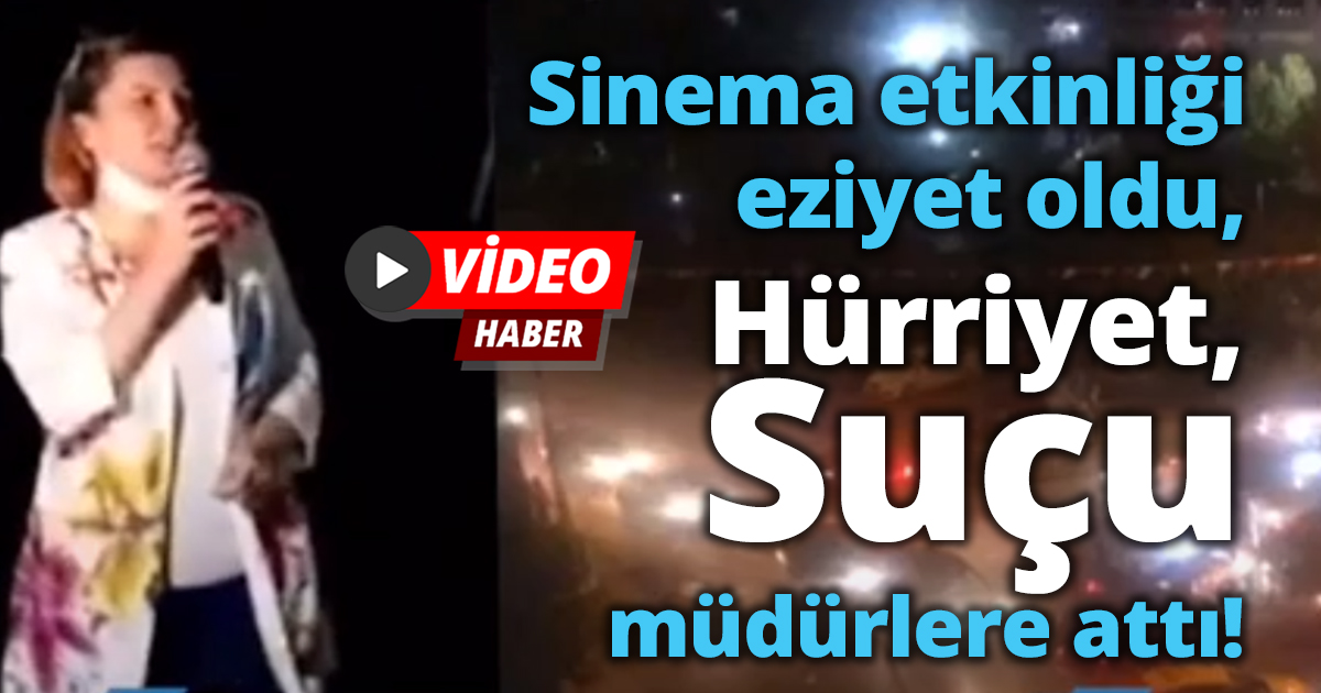 İzmit Belediyesi'nin düzenlediği sinema etkinliği eziyet oldu, suçu müdürlere attı