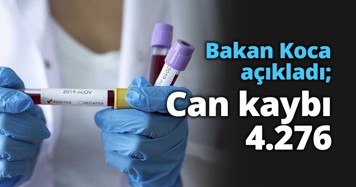 Bakan Koca açıkladı; Can kaybı 4.276