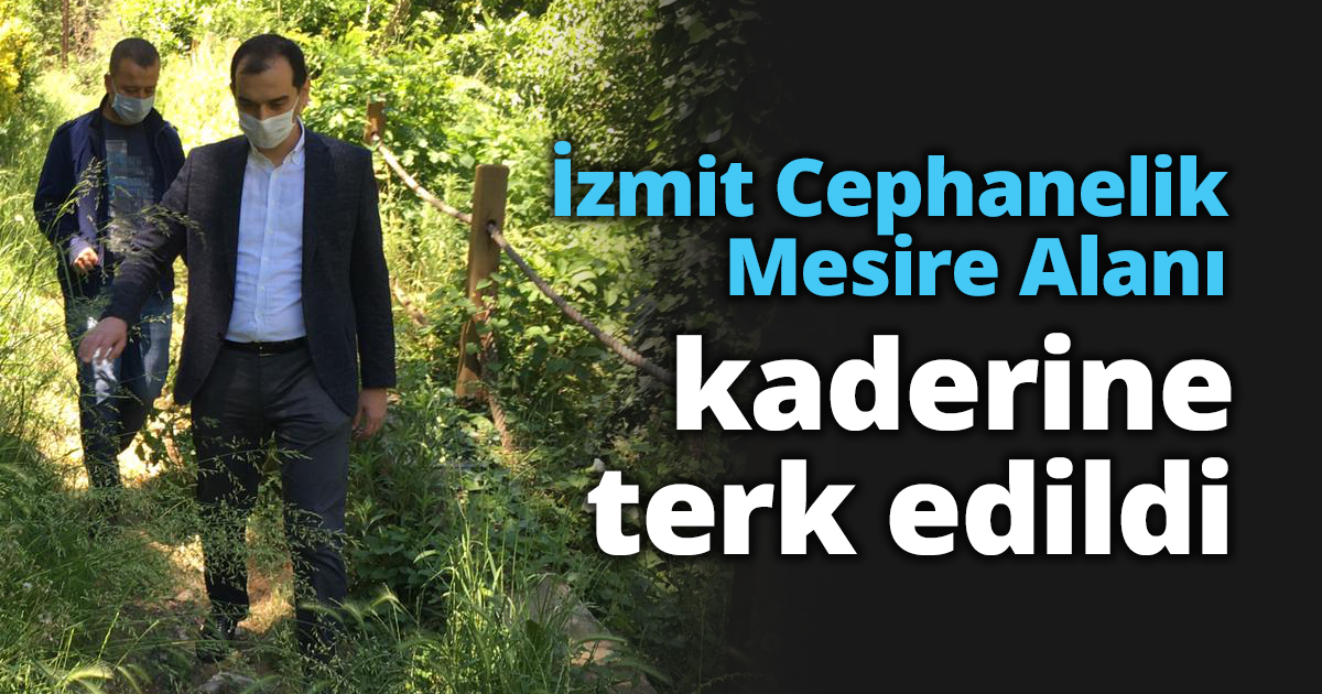 İzmit Cephanelik Mesire Alanı kaderine terk edildi