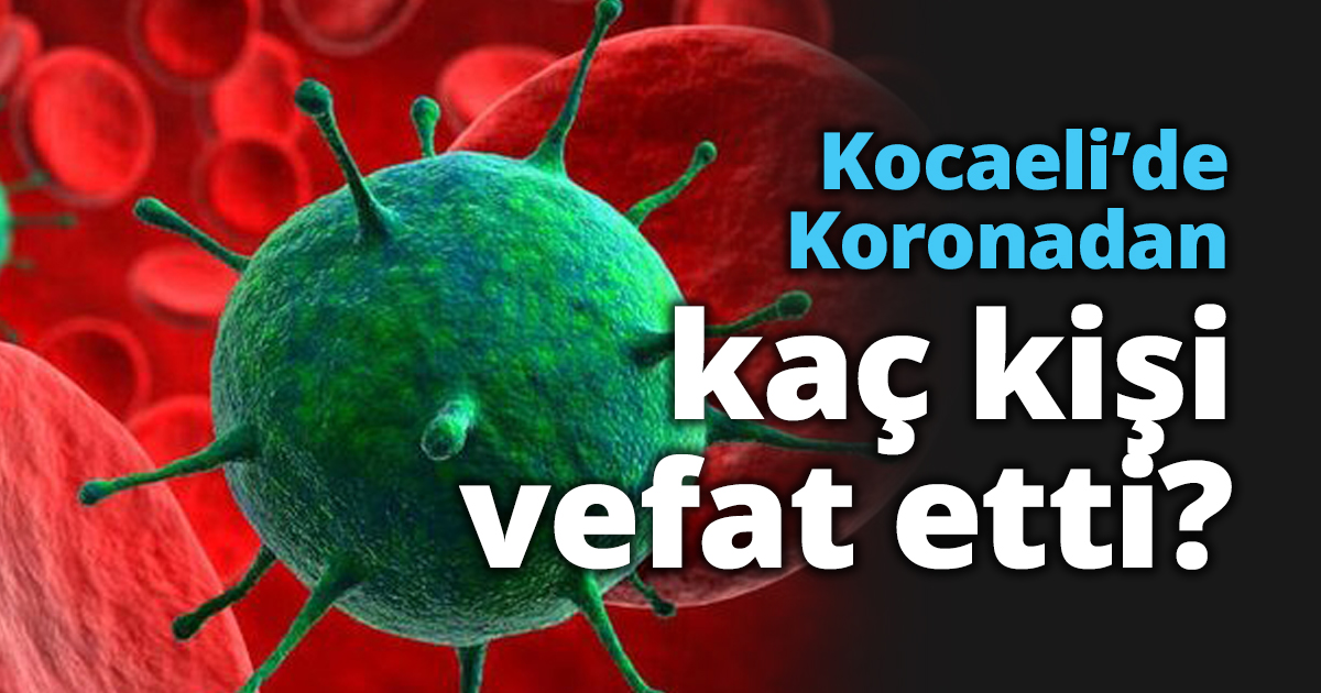 Kocaeli’de Koronadan kaç kişi vefat etti?