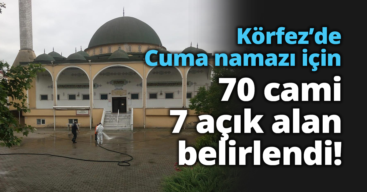 Körfez’de Cuma namazı için 70 cami  7 açık alan belirlendi!