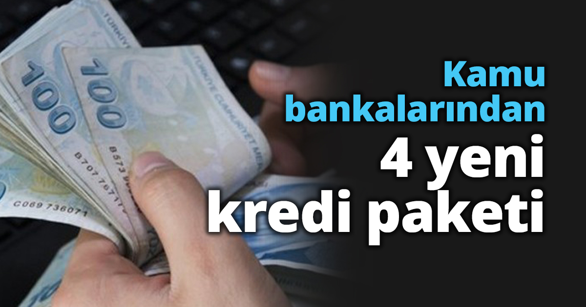Kamu bankalarından 4 yeni kredi paketi