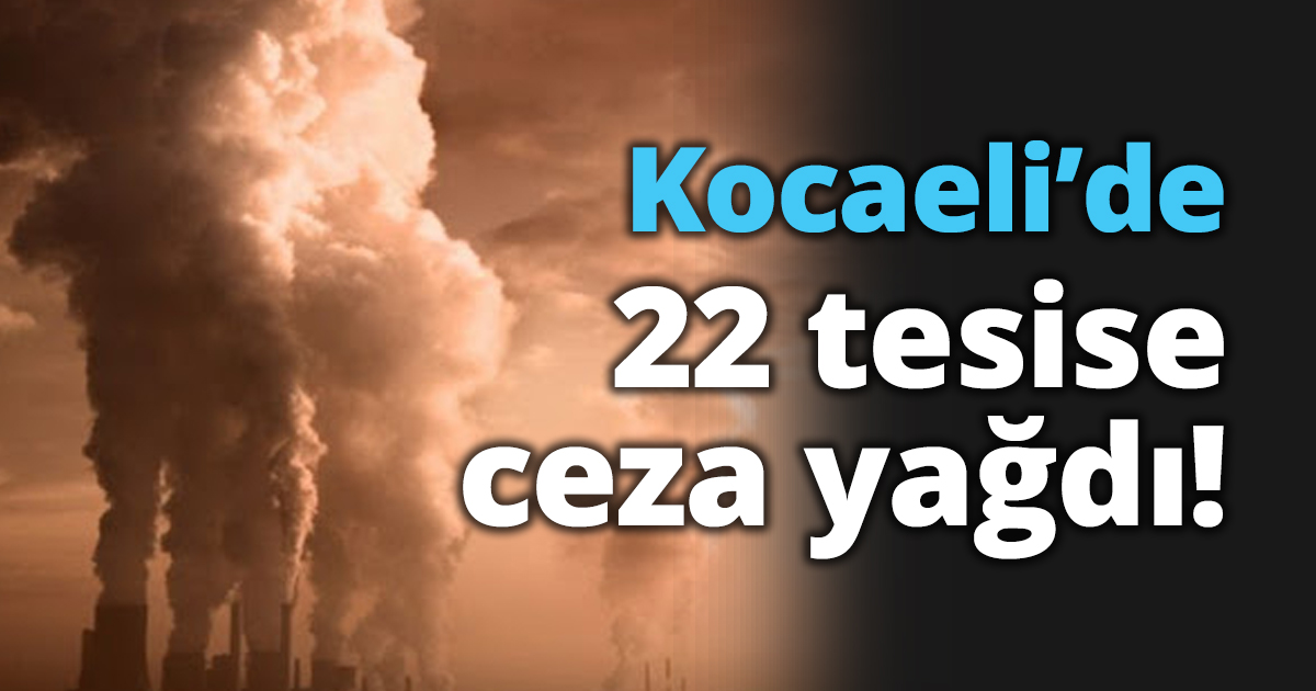 Kocaeli’de 22 tesise ceza yağdı!