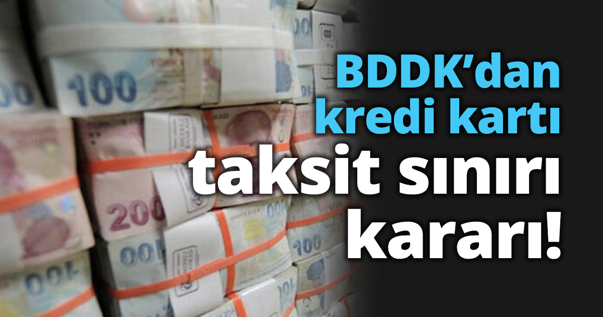 BDDK’dan kredi kartı taksit sınırı kararı!