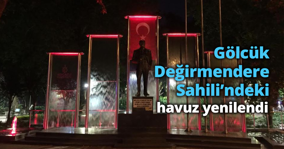 Gölcük Değirmendere Sahili’ndeki  havuz yenilendi