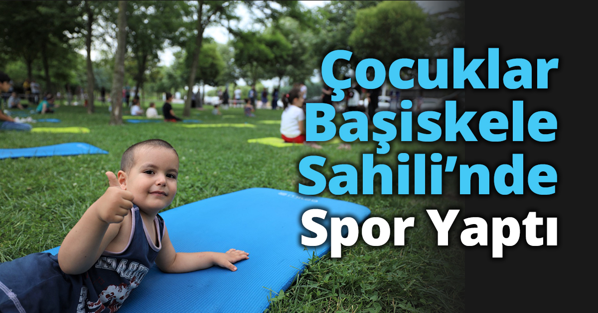 Çocuklar Başiskele Sahili’nde Spor Yaptı