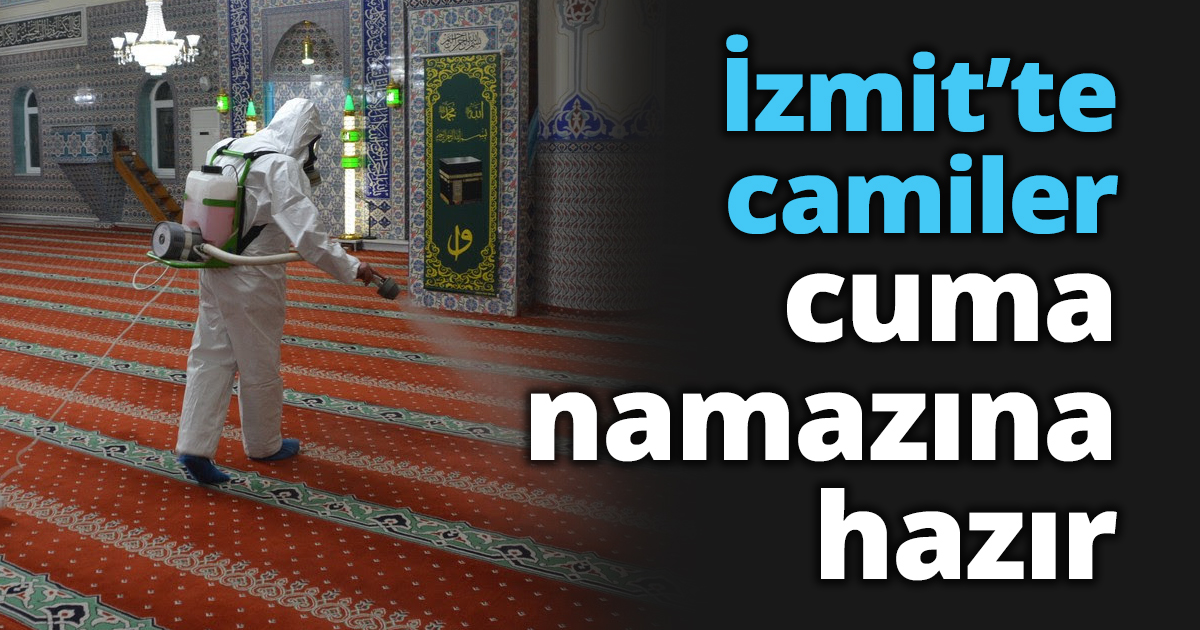 İzmit’te camiler cuma namazına hazır