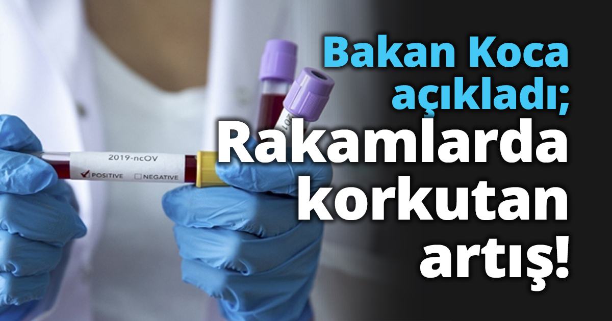 Bakan Koca açıkladı; Rakamlarda korkutan artış!