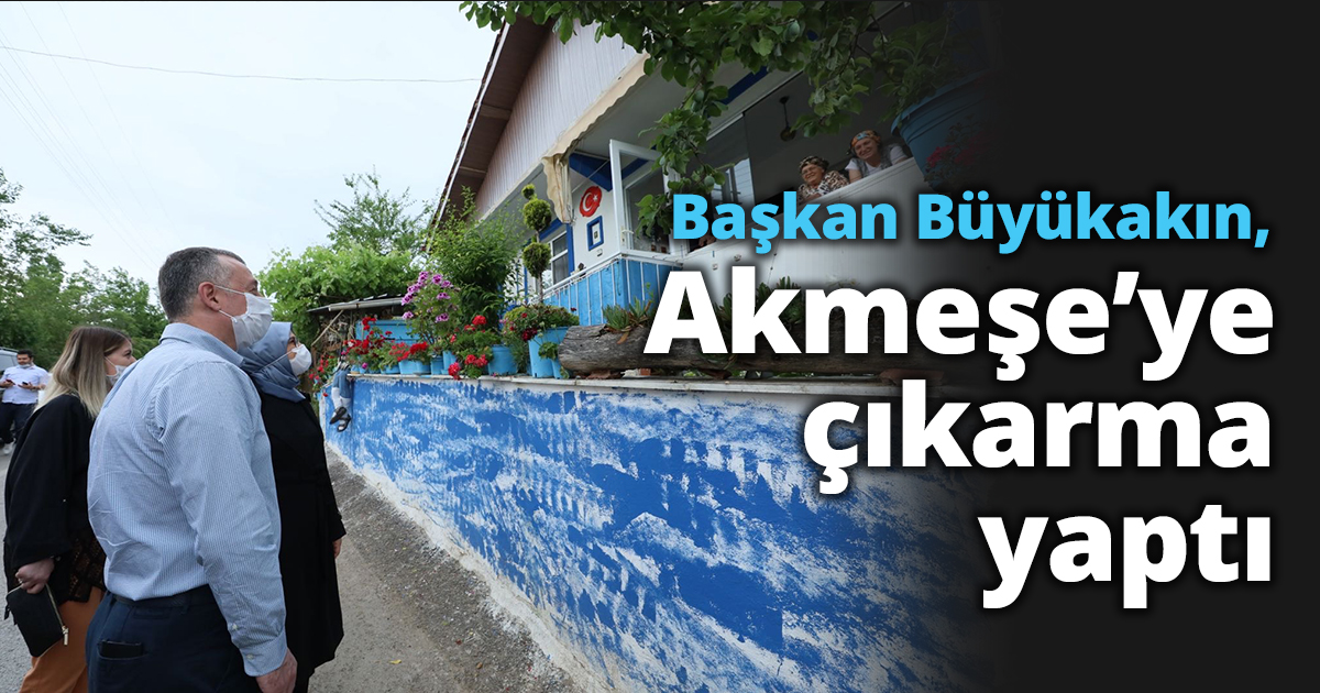  Başkan Büyükakın,  Akmeşe’ye çıkarma yaptı