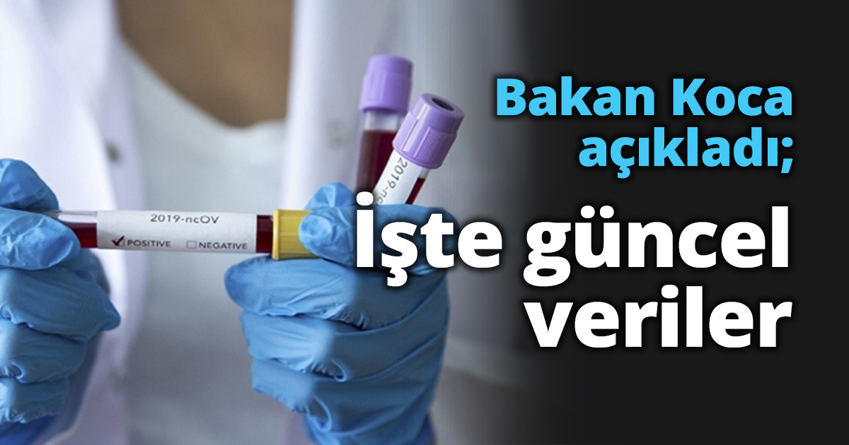 Bakan Koca açıkladı; İşte güncel veriler
