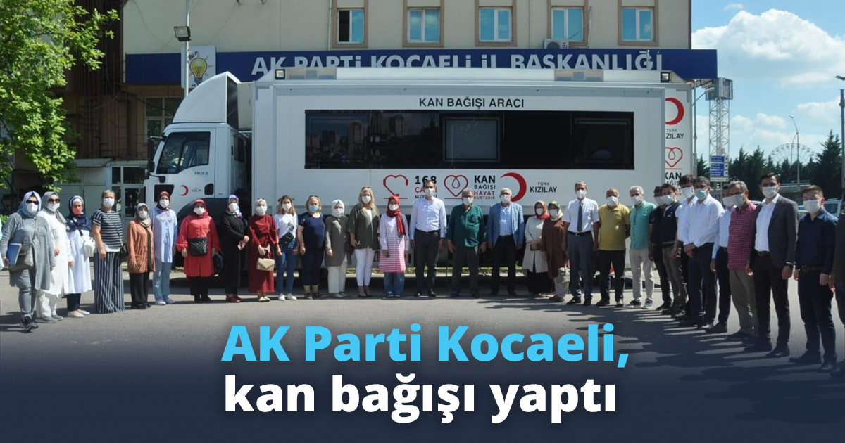 AK Parti Kocaeli, kan bağışı yaptı