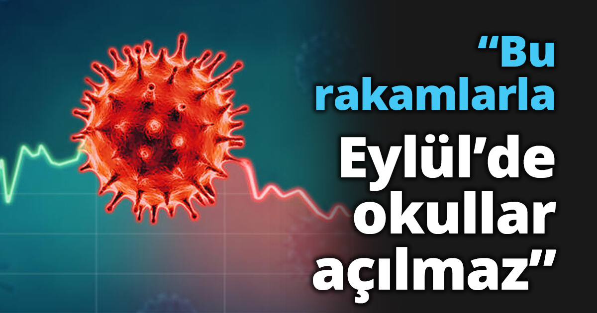 “Bu rakamlarla Eylül’de okullar açılmaz”