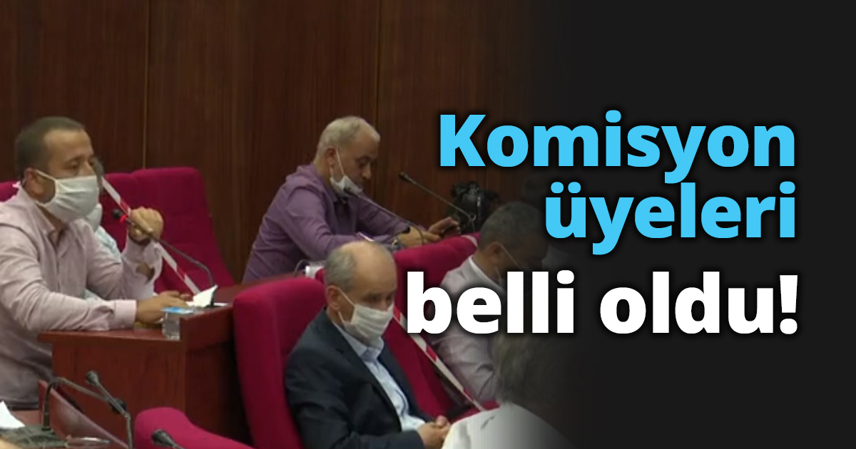 Komisyon üyeleri belli oldu!