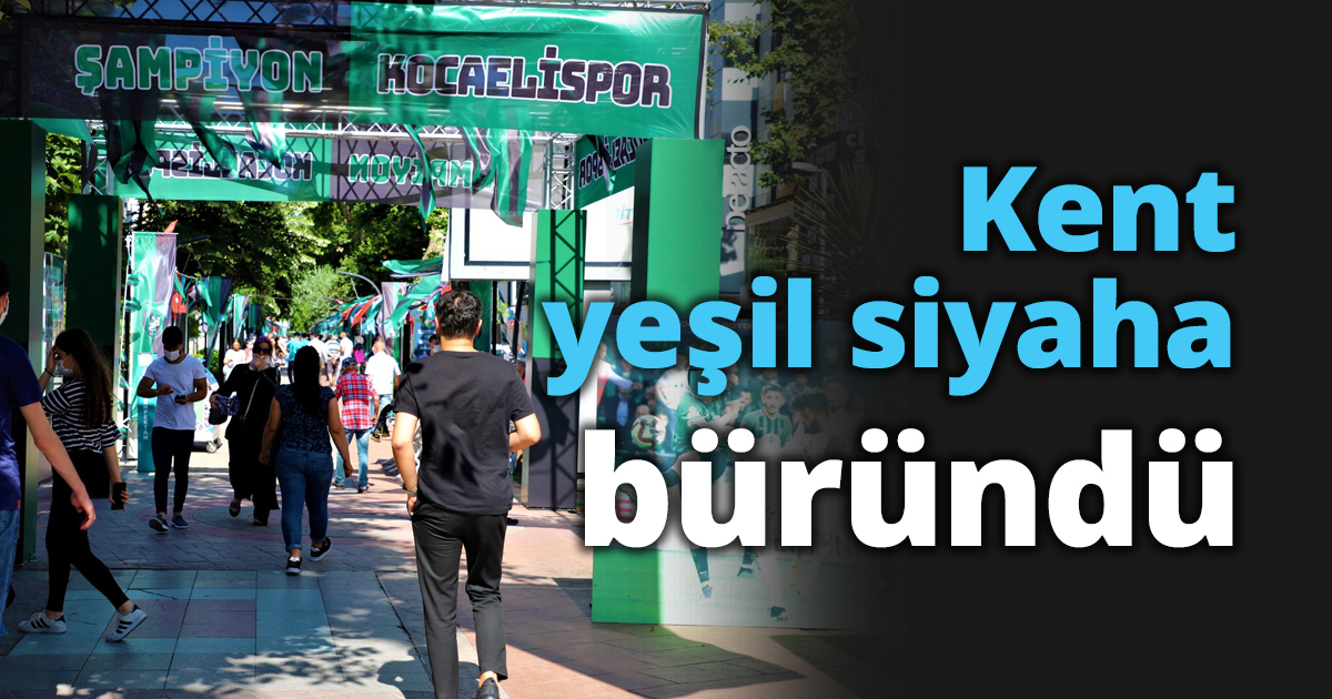 Kent yeşil siyaha büründü