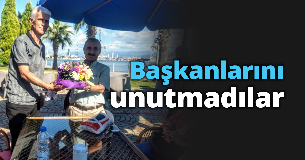 Başkanlarını unutmadılar