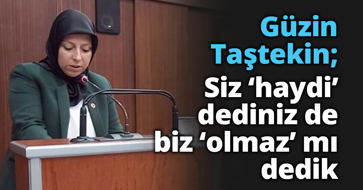 Güzin Taştekin; Siz ‘haydi’ dediniz de biz ‘olmaz’ mı dedik