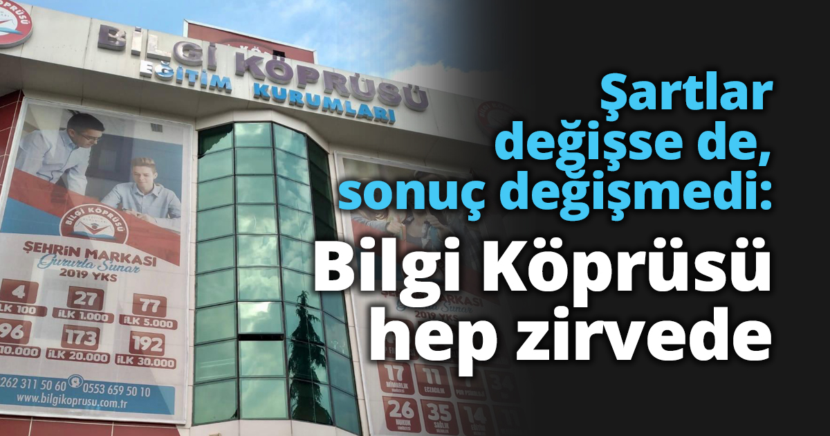 Şartlar değişse de, sonuç değişmedi: Bilgi Köprüsü hep zirvede