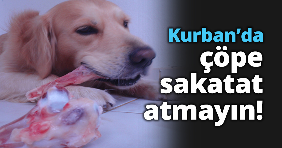 Kurban’da çöpe sakatat atmayın!