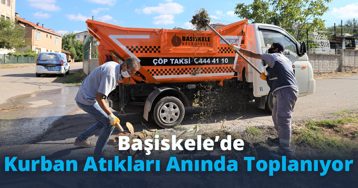 Başiskele’de Kurban Atıkları Anında Toplanıyor