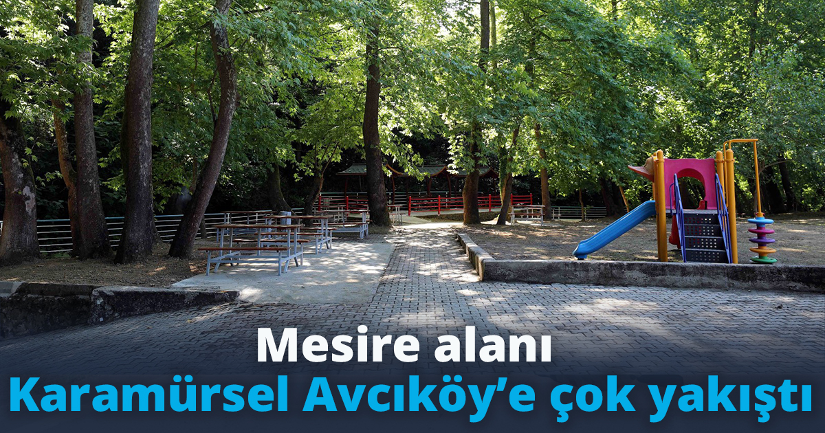 Mesire alanı Karamürsel Avcıköy’e çok yakıştı