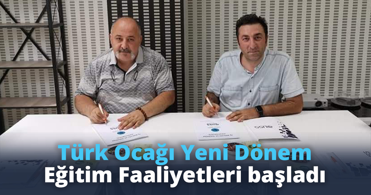 Türk Ocağı Yeni Dönem Eğitim Faaliyetleri başladı