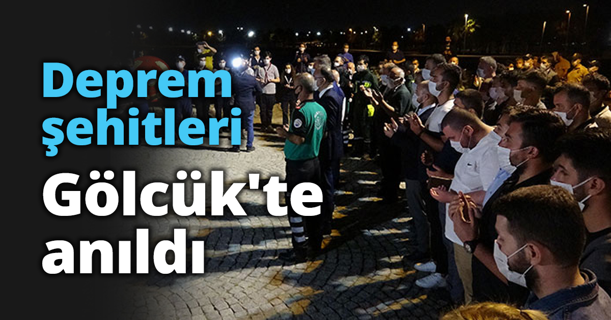 Deprem şehitleri Gölcük'te anıldı