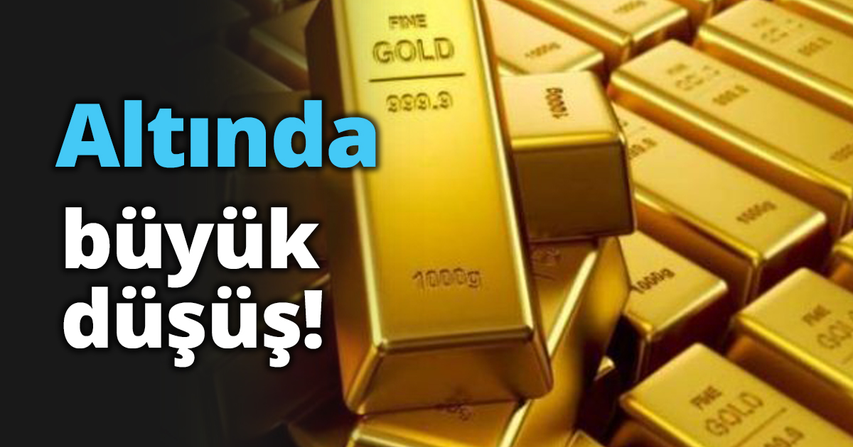 Altında büyük düşüş!